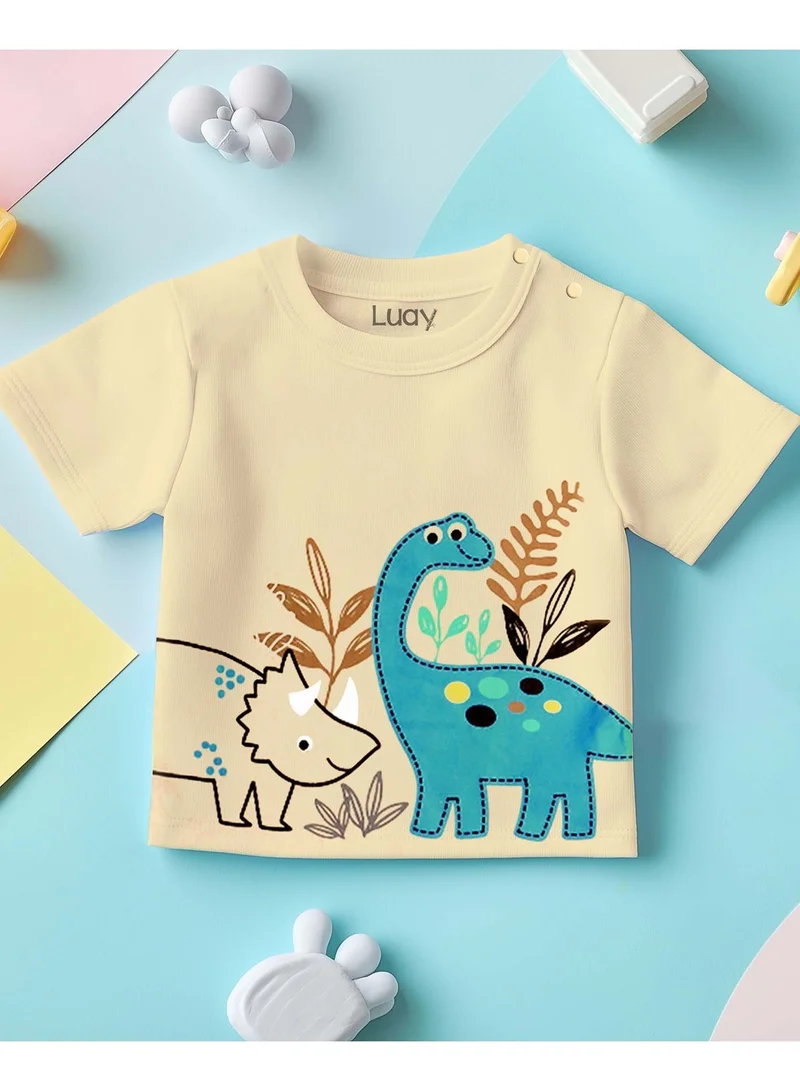 Luay  100%  Cotton  T-Shirts for Boys & Girls Festive Short Sleeve Styles in Vibrant Colors and Patterns for Kids and Toddlers_Regular Fit for Men | Best Price UAE